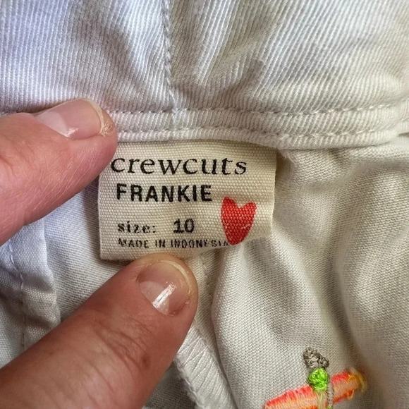 Crewcuts | Girls’ Embroidered Frankie Chino Shorts (10) 🌴 - Picture 5 of 6